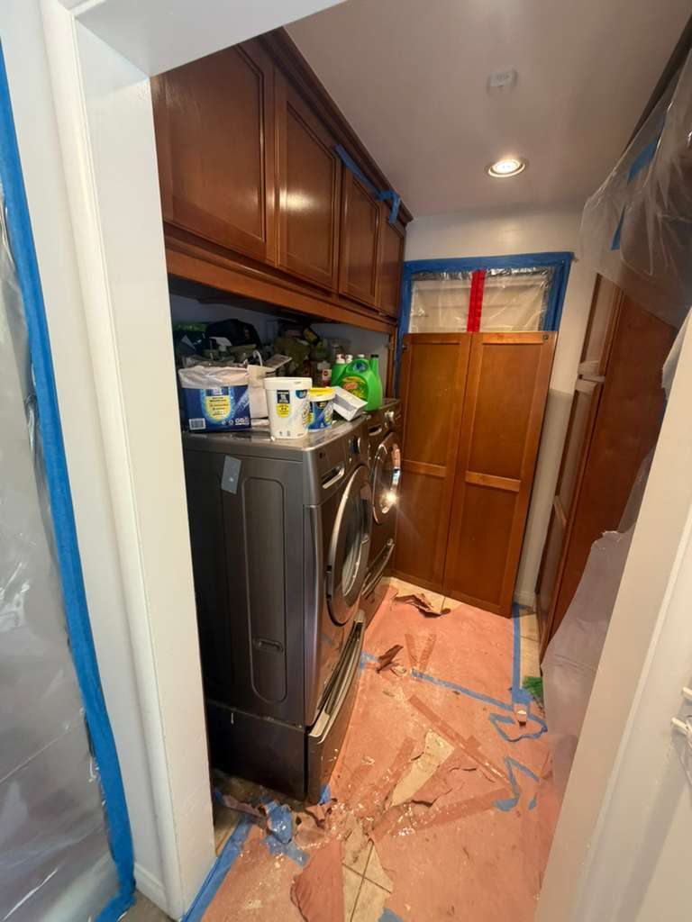 Laundry Room Water Damage